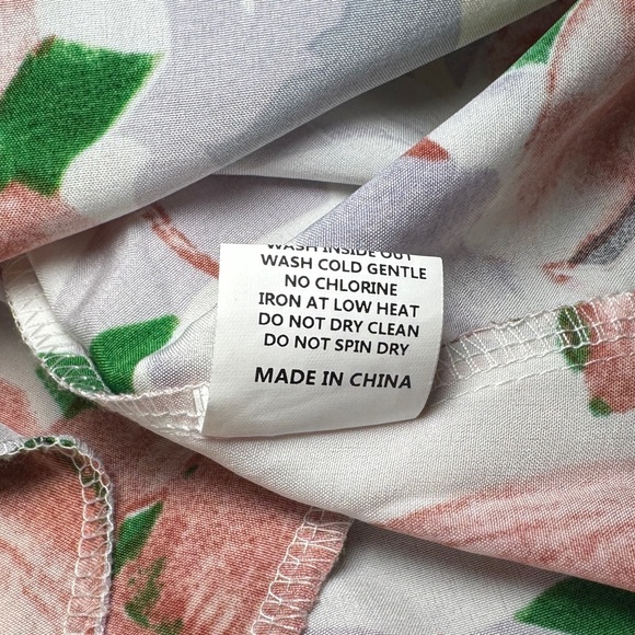 Nemidor | Women’s Boho Floral Mini Dress in Pink and White Size 20 - Picture 6 of 9